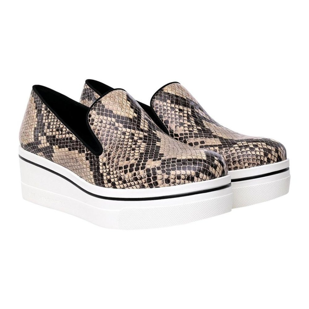 Stella McCartney BRAND NEW, In Box with Dust Bag VEGAN Python Slip-On's - Picture 4 of 8